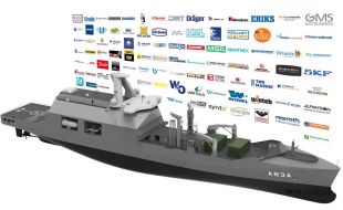 Main contractor Damen and more than a hundred companies contribute to combat support ship - Κεντρική Εικόνα